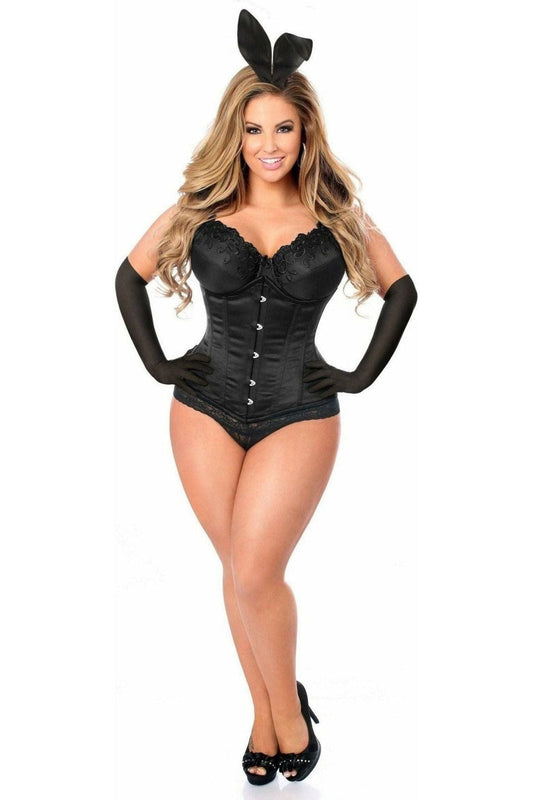 Classic 4-Piece Steel Boned Bunny Corset Costume with Accessory Set