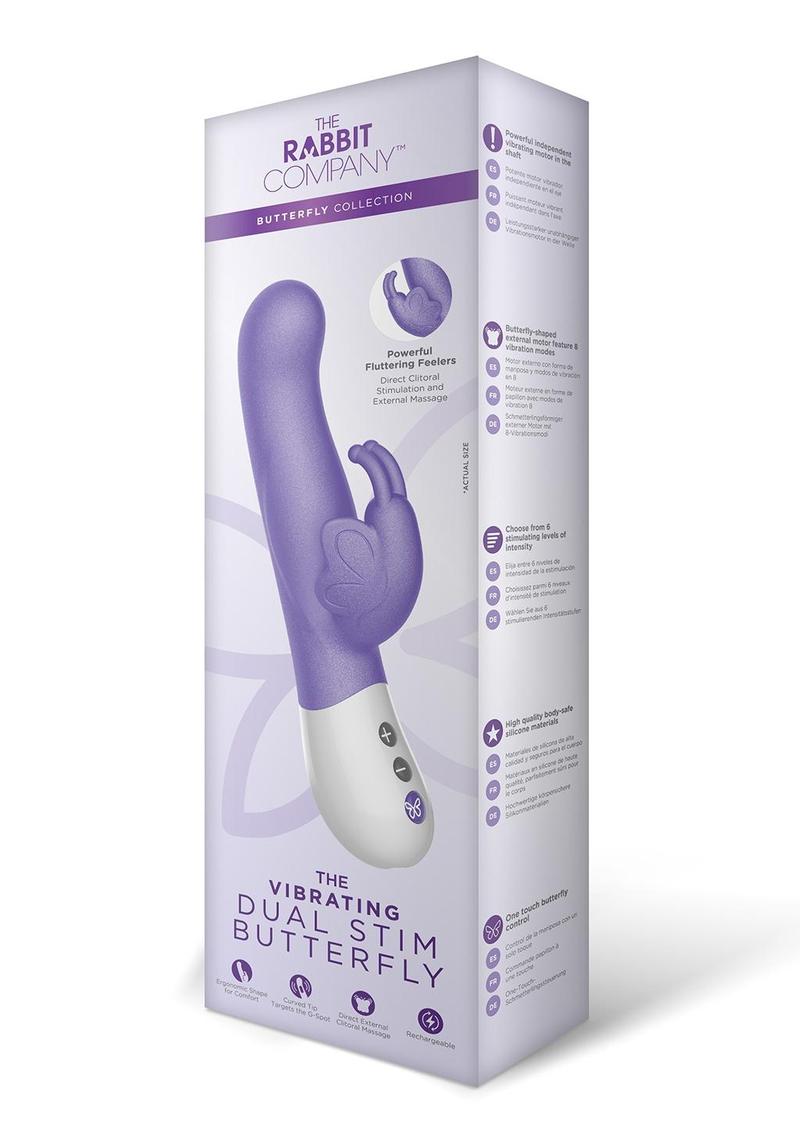 Vibrating Butterfly Dual Stim Vibe - Purple