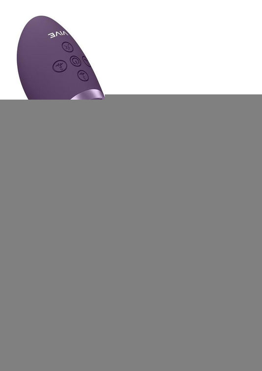 Vive Ena Rechargeable Silicone Triple Motor Thrusting G-Spot with Flapper and Air Wave Clit Stimulation Vibrator - Purple