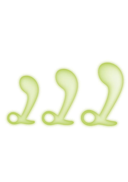 WhipSmart 3pc Glow In The Dark Prostate Training Kit - Glow In The Dark