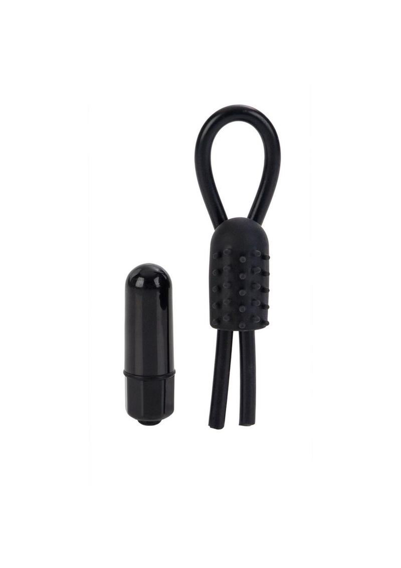10 Function Vibrating Silicone Stud Lasso Cock Ring