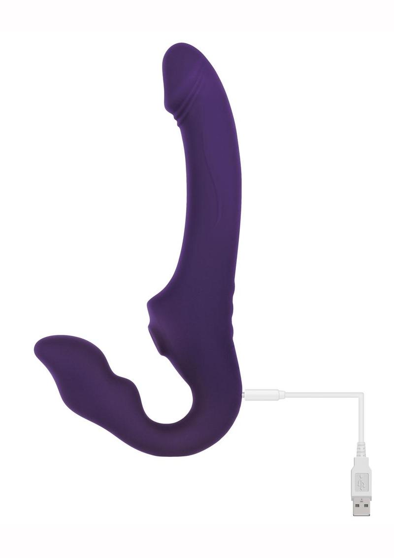 2 Become 1 Rechargeable Silicone Vibrator with Remote Control