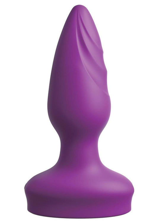 3Some Wall Banger Silicone Rechargeable Remote Control Anal Plug - Purple