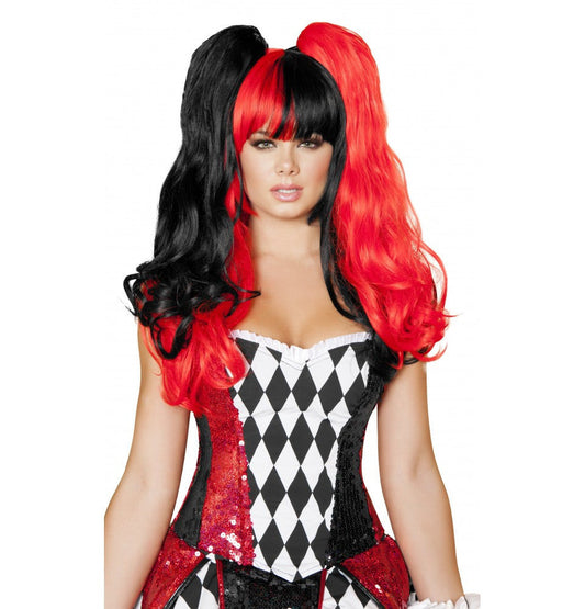 WIG101 Black Red Wig - Roma Costume Accessories - 1