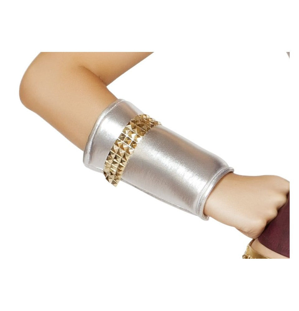 GL104 Wrist Cuffs w/Gold Trim Detail-As Shown - Roma Costume Accessories,2014 Costumes