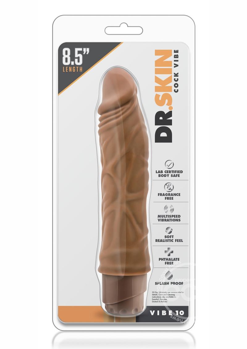 Blush Dildo 8.5 inches Dr. Skin Vibe #10 - Beige 8.5"