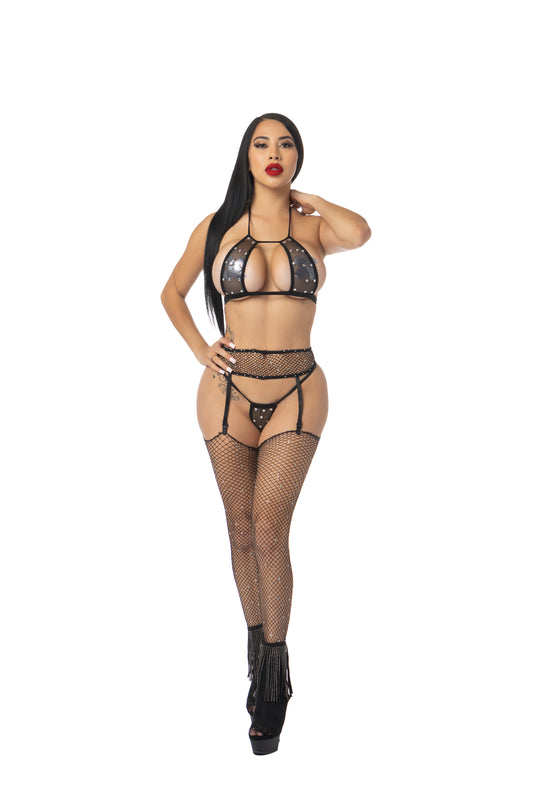Dancer Bikini Set with Rhinestones