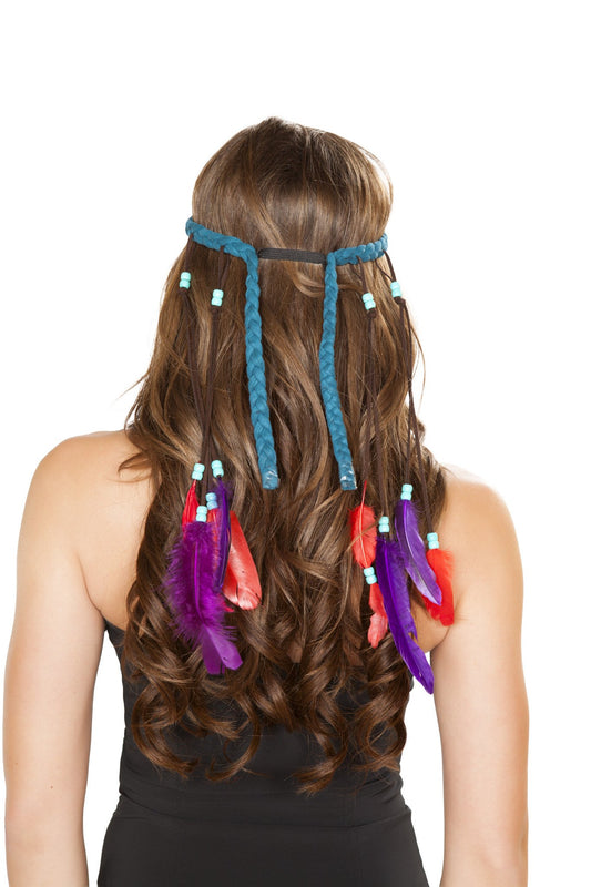 Turquoise Native American Headband - PlaythingsMiami
