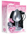 The 9's The Silver Starter Bejeweled Heart Stainless Steel Plug