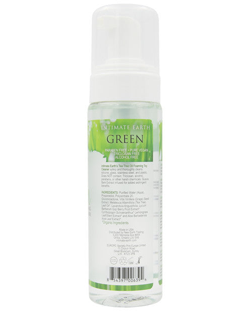 Intimate Earth Green Tea Tree Oil Foaming Toy Cleaner 100ml - PlaythingsMiami
