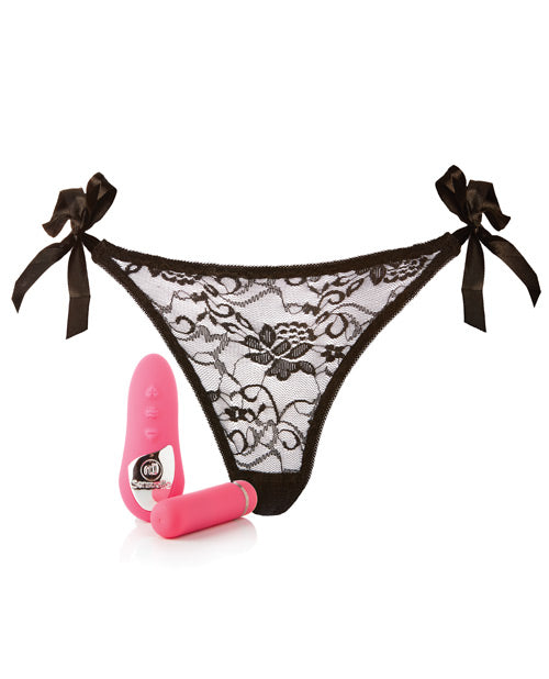 Sensuelle Pleasure Panty Bullet w/Remote Control - 15 Function Pink - PlaythingsMiami