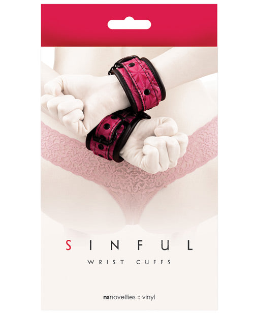 Sinful Wrist Cuffs - Pink - PlaythingsMiami