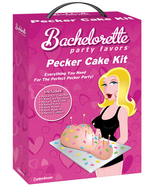 Bachelorette Party Favors Pecker Cake Kit - PlaythingsMiami
