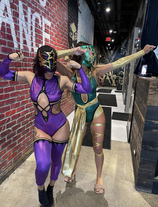 Sexy Green Lucha Libre Costume