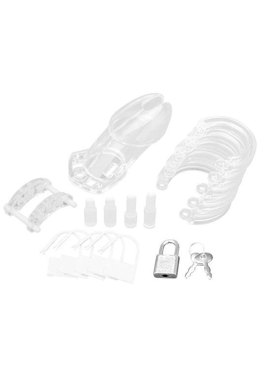 Acrylic See-Thru Chastity Cage - Clear