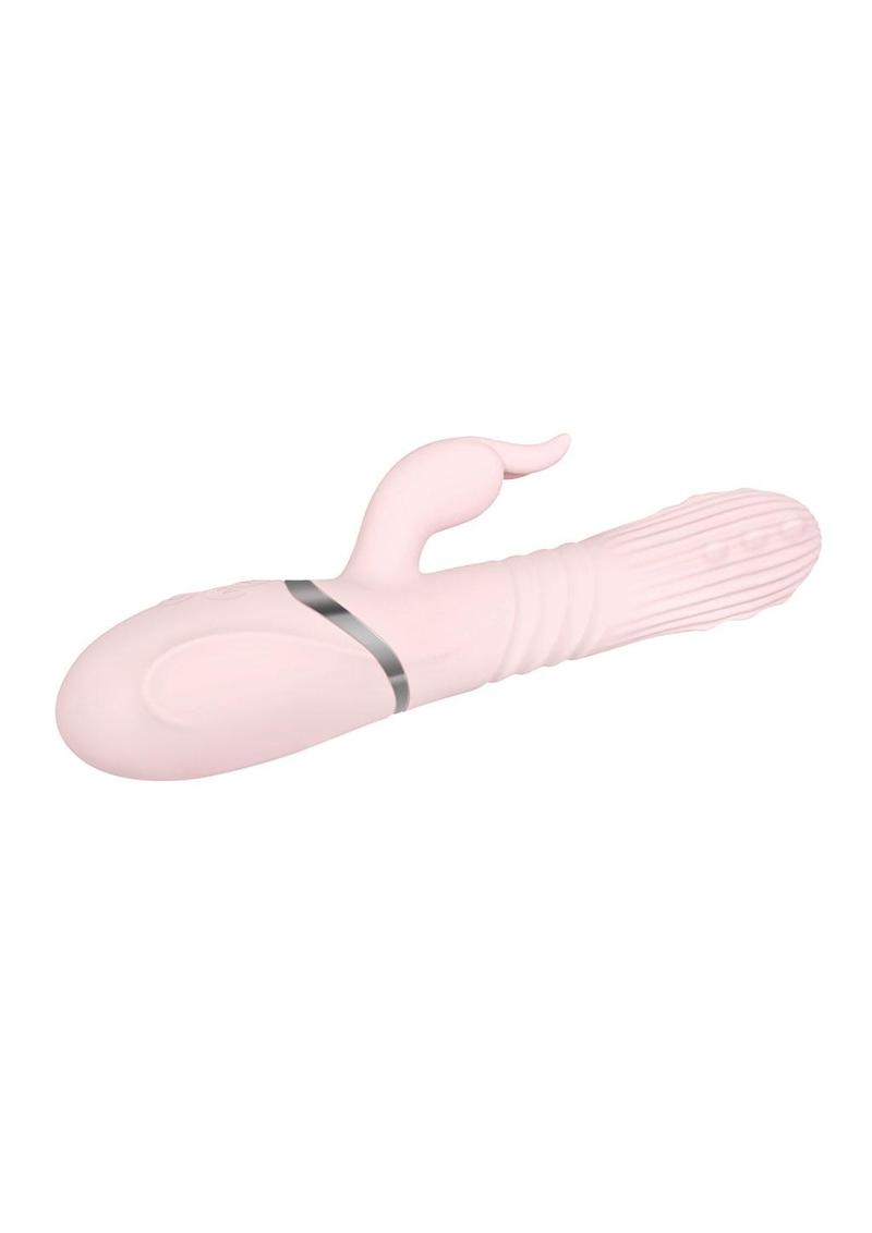 Adam and Eve - Eve's Thrusting Rabbit with Orgasmic Beads Rechargeable Silicone Vibrator