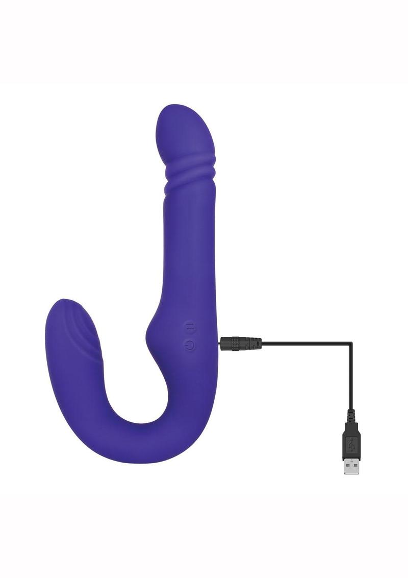 Adam and Eve - Eve's Ultimate Thrusting Strapless Strap-On Rechargeable Silicone Dong