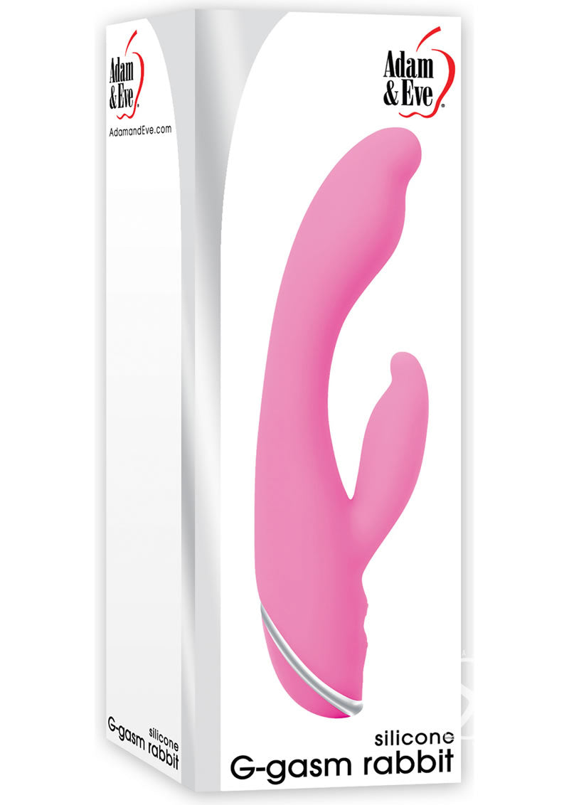 Adam and Eve G-Gasm Silicone Rabbit Vibrator - Pink