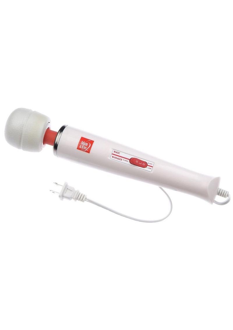 Adam and Eve Plug-In Magic Wand Massager - Red/White