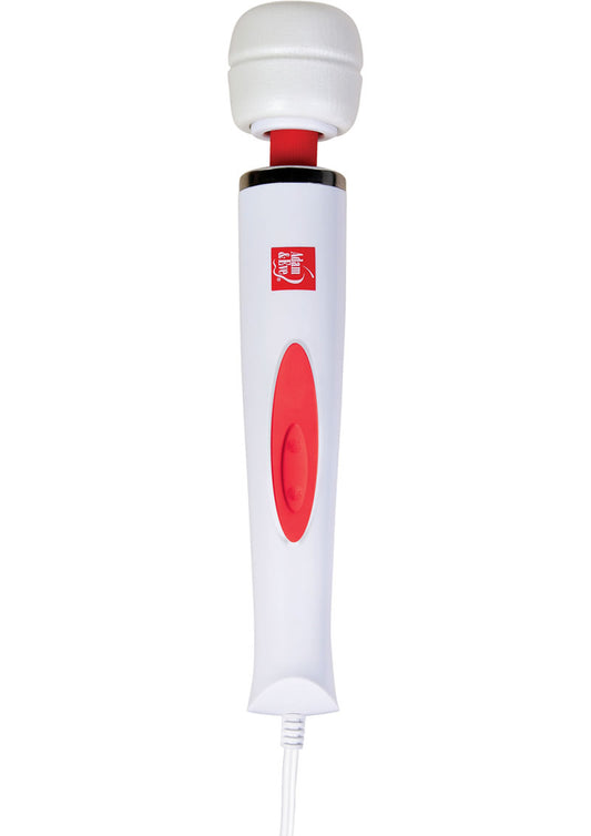 Adam and Eve 's Plug-In Magic Wand Massager Deluxe - Multicolor/Red/White