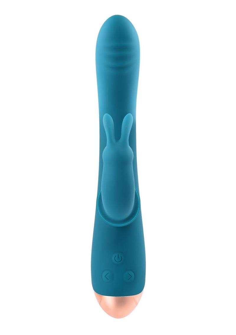 Adam and Eve Shimmy and Shake Velvet Rabbit Rechargeable Silicone Vibrator