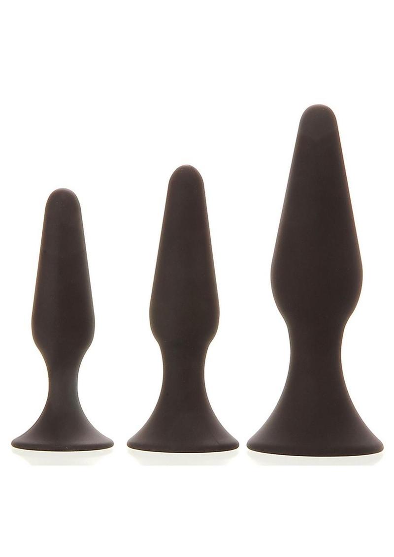 Adam and Eve Silicone Booty Boot Camp Training Kit with 3 Butt Plugs
