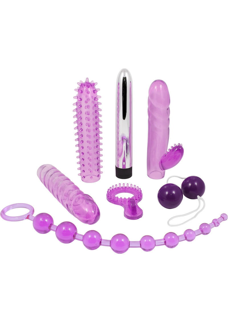 Adam and Eve The Complete Lovers - Purple - 7 Piece Kit