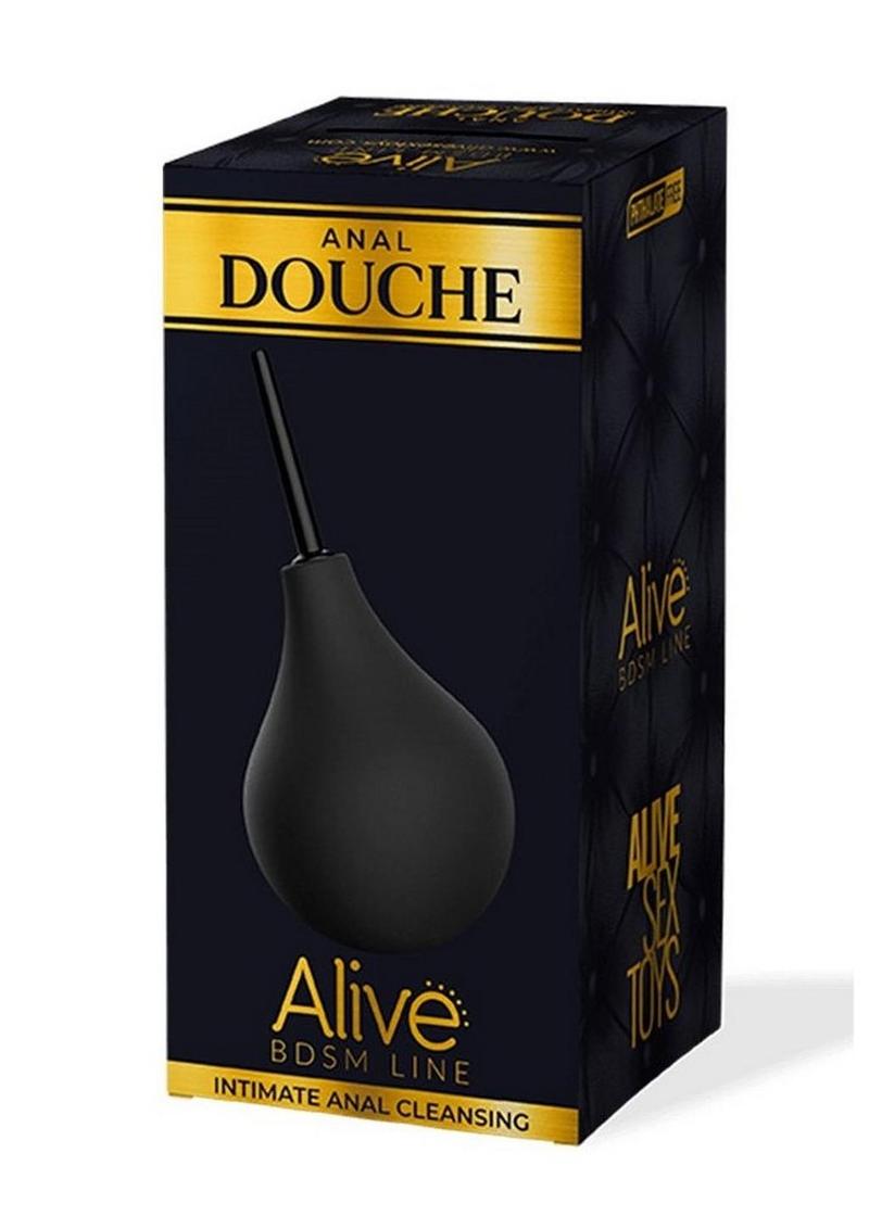 Alive Silicone Anal Douche - Black - Medium