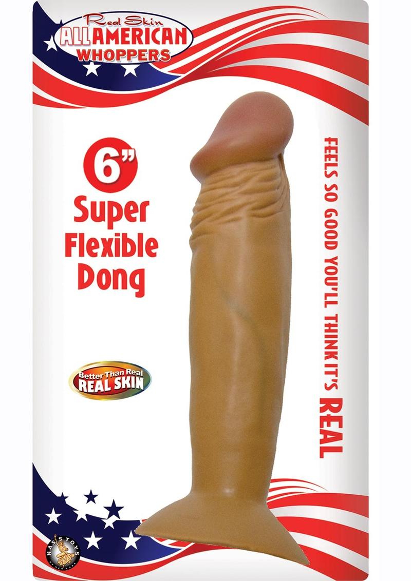 All American Whoppers Dildo Latin - Caramel - 6in