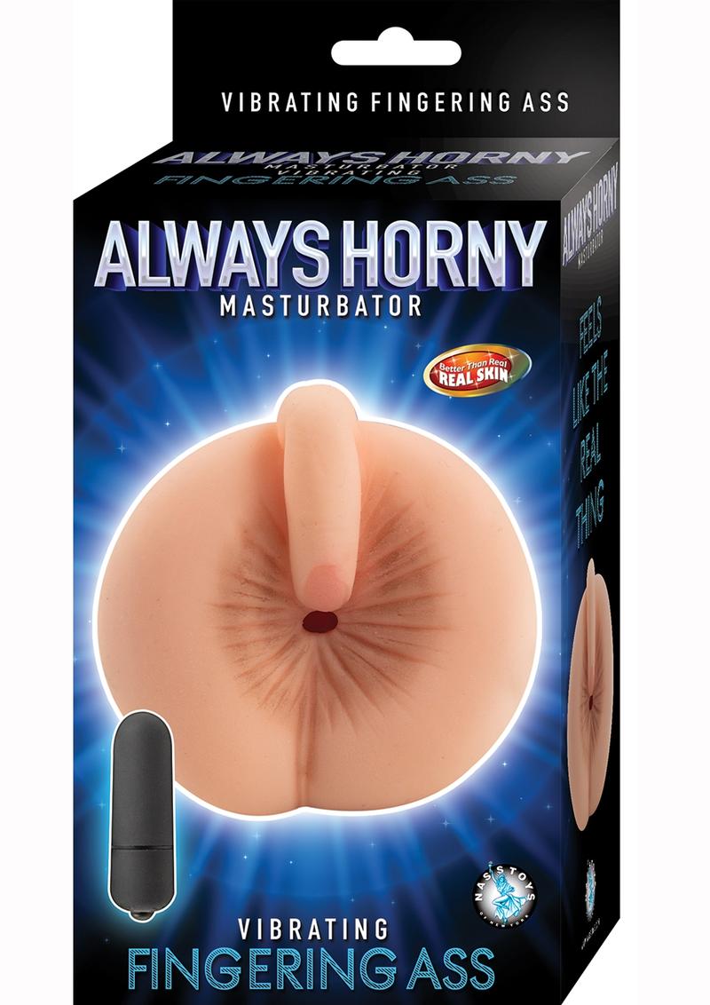 Always Horny Masturbator Vibrating Fingering Ass Masturbator - Butt - Flesh/Vanilla