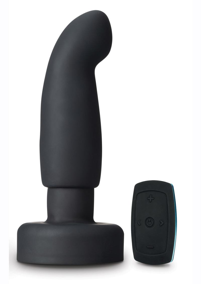 Anal Adventures Platinum Circuit Butt Plug with Remote Control - Black