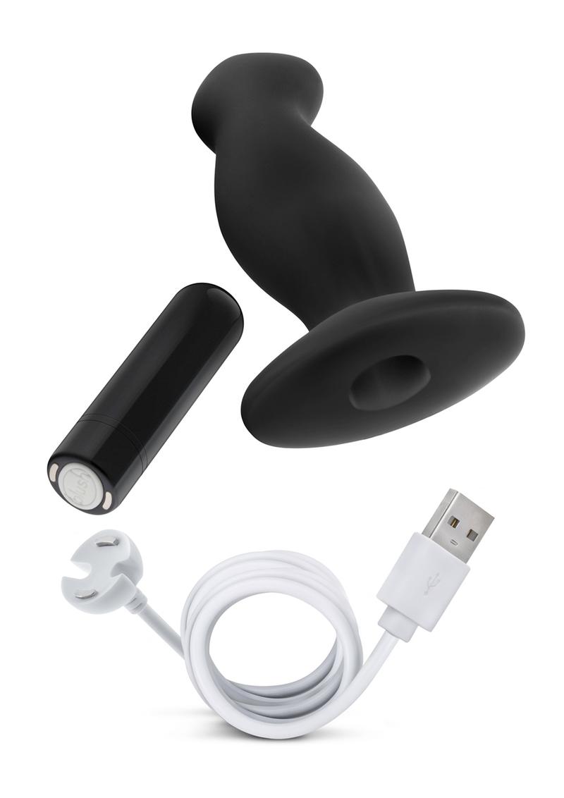 Anal Adventures Platinum Silicone Rechargeable Vibrating Prostate Massager 02