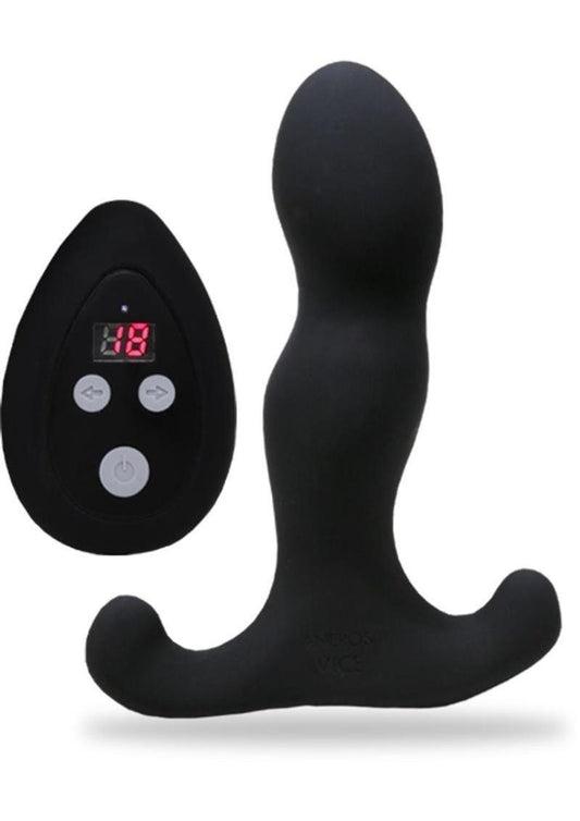 Aneros Vice 2 Vibrating Male G-Spot Stimulator Prostate Stimulator Remote Control Silicone - Black