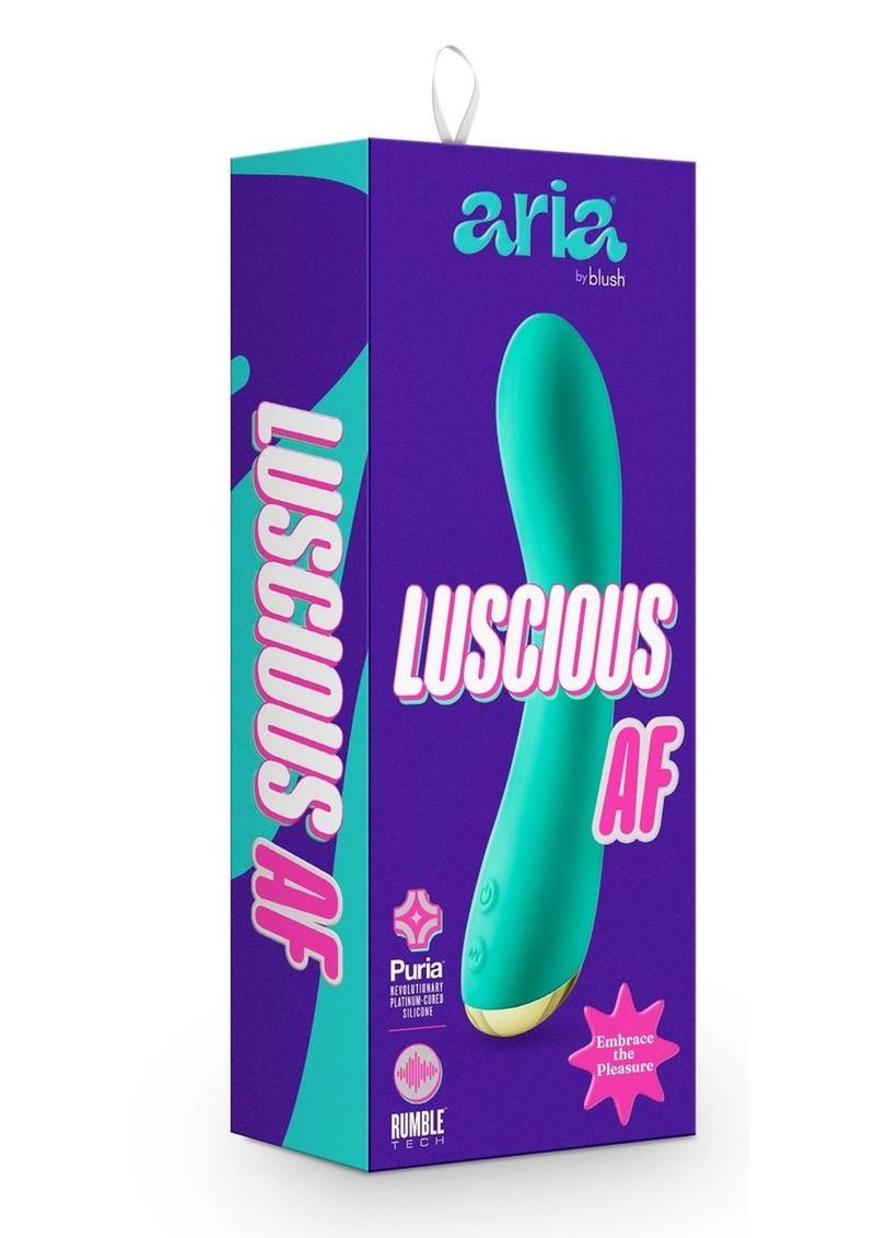 Aria Luscious AF Silicone Vibrator - Teal