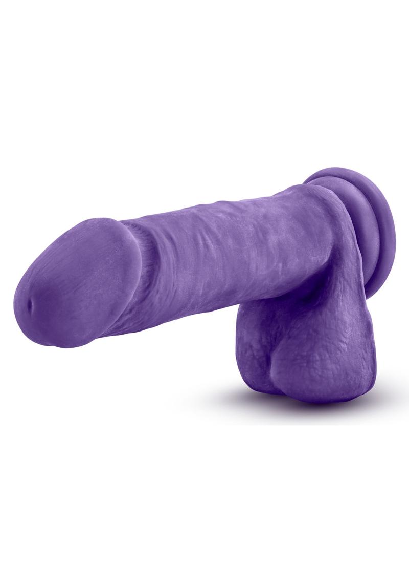 Au Naturel Bold Hero Dildo with Suction Cup - Purple - 8in