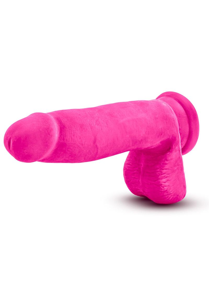 Au Naturel Bold Pleaser Dildo with Suction Cup - Pink - 7in