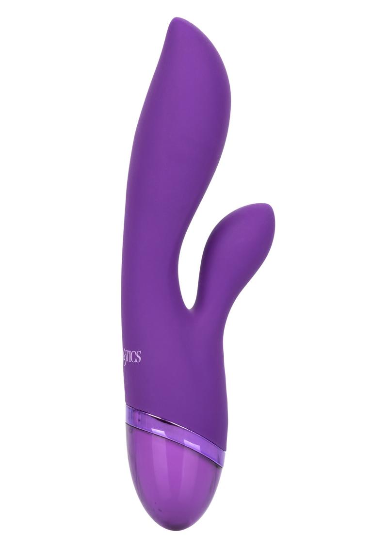 Aura Dual Lover Dual Vibrating Silicone USB Rechargeable Waterproof - Purple