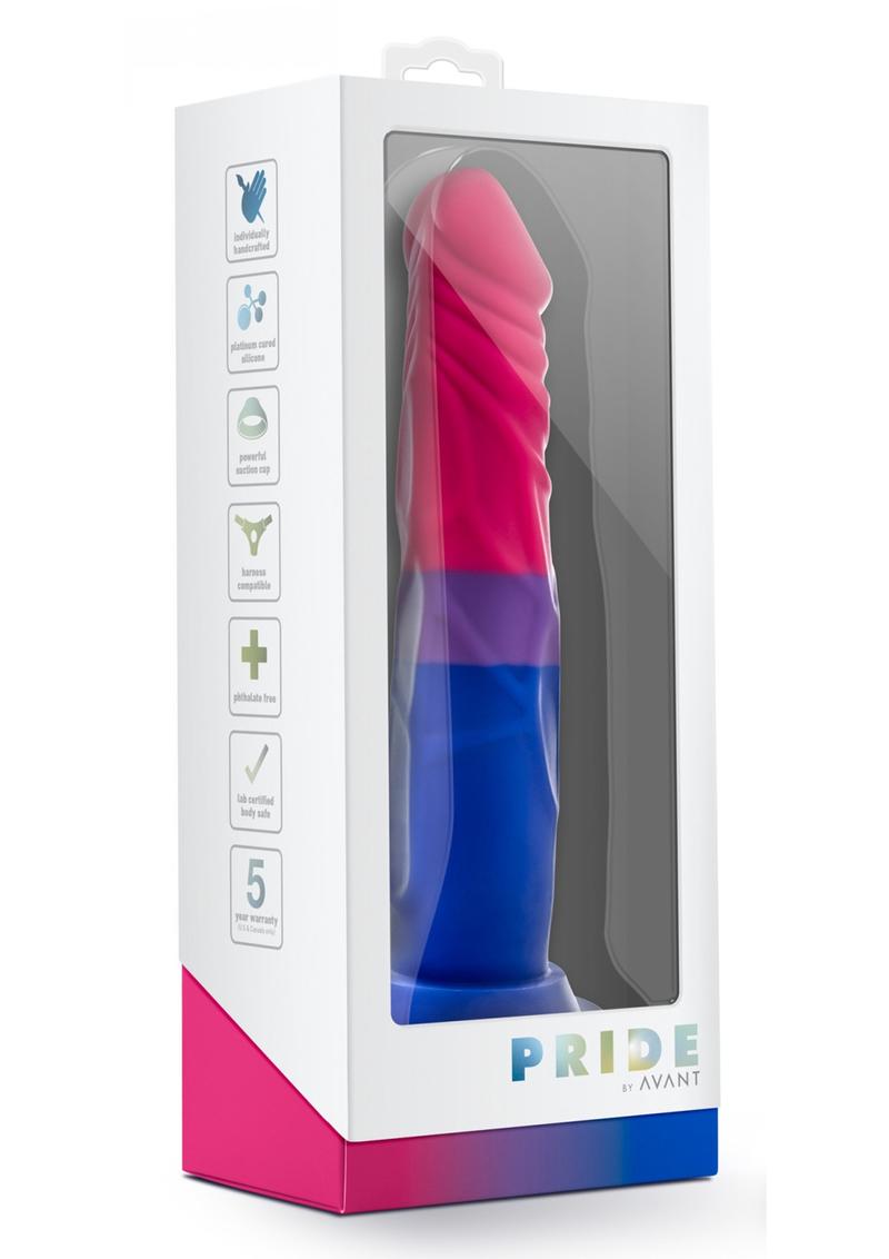 Avant Pride P8 Love Silicone Dildo - Multicolor - Small - 7.5in