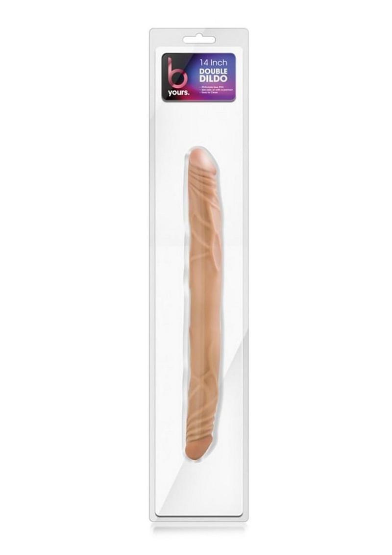 B Yours Double Dildo - Caramel - 14in