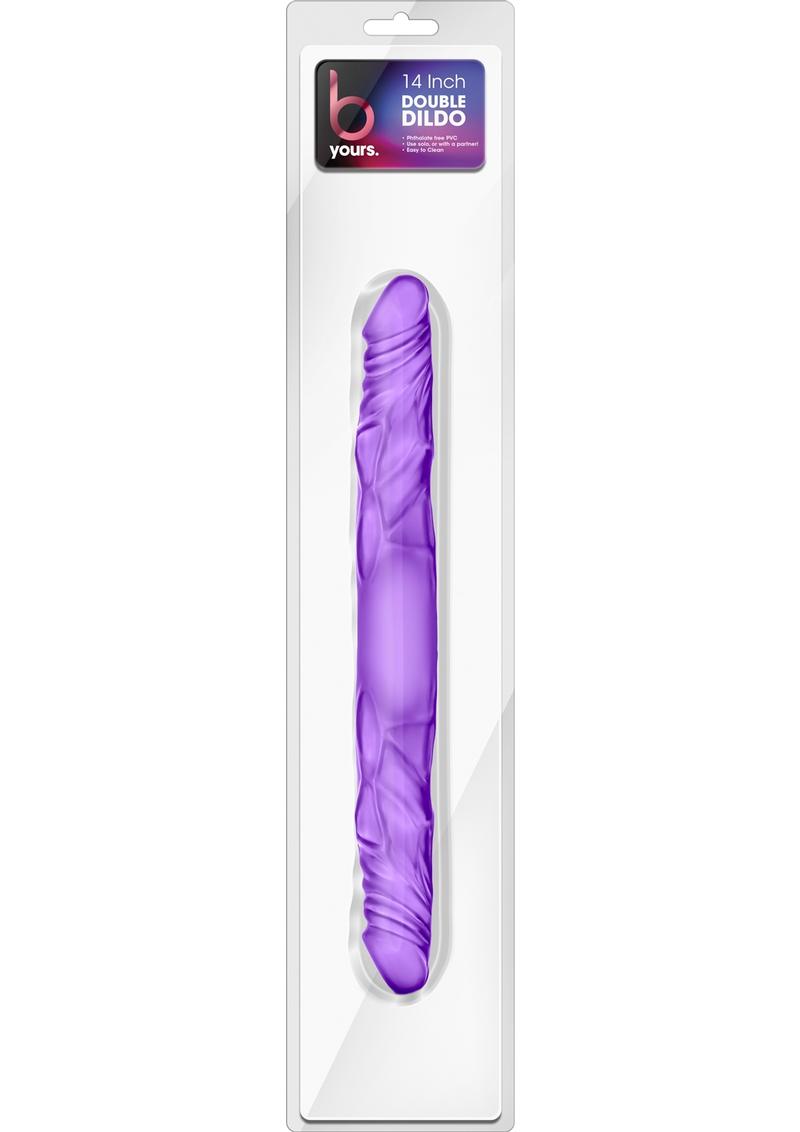 B Yours Double Dildo - Purple - 14in