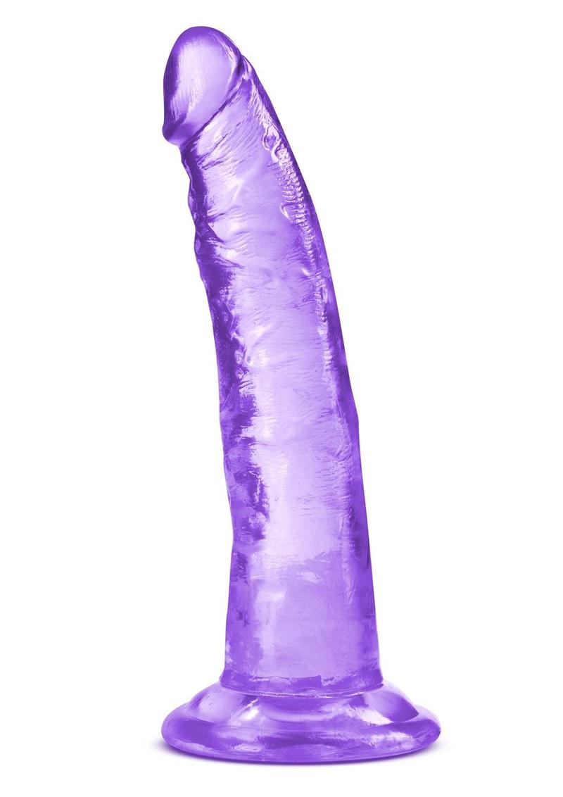 B Yours Plus Lust N' Thrust Realistic Dildo - Purple - 7.5in