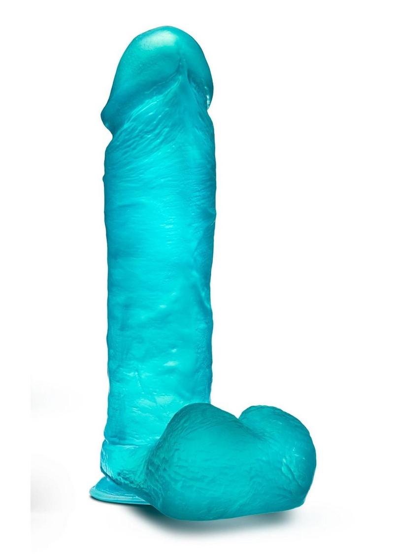 B Yours Plus Mount N' Moan Realistic Dildo with Suction Cup - Teal