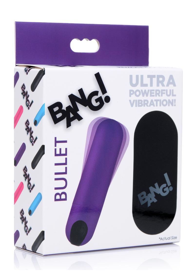 Bang! Vibrating Bullet with Remote Control - Purple