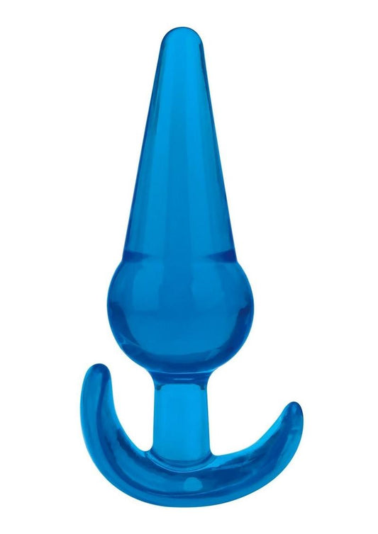 Blue Line Medium Tapered Butt Plug - Blue - Medium - 5in
