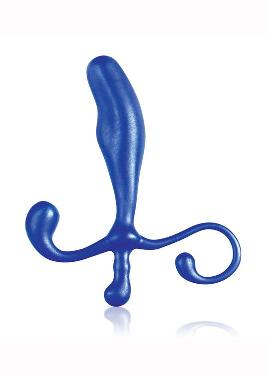 Blue Line Prostate Gear Male P-Spot Massager - Blue - 5in