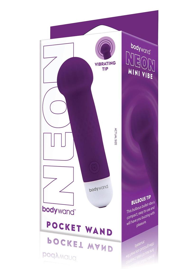 Bodywand Mini Pocket Wand - Neon Purple/Purple