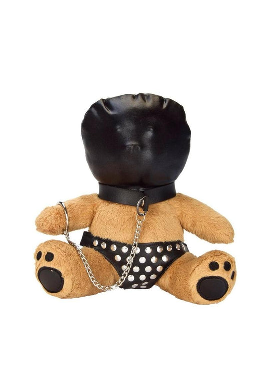Bondage Bearz Gimpy Glen Stuffed Animal - Black/Brown