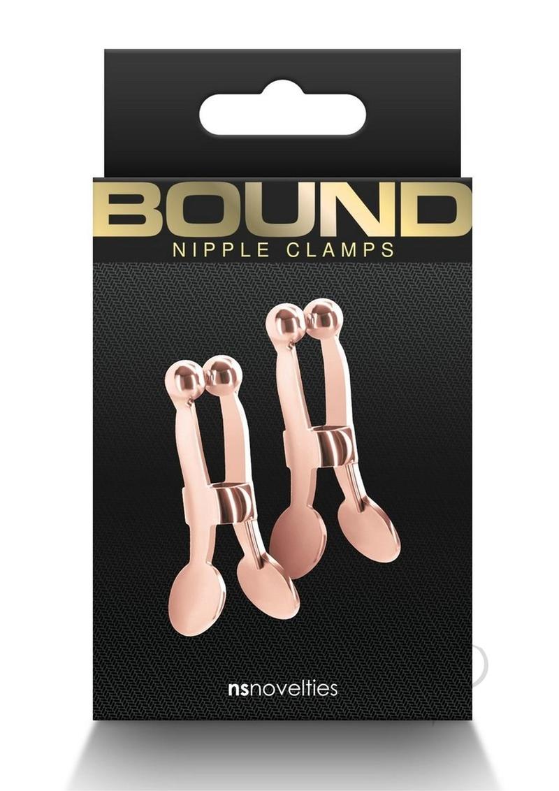 Bound Nipple Clamps C1 - Metal/Rose Gold