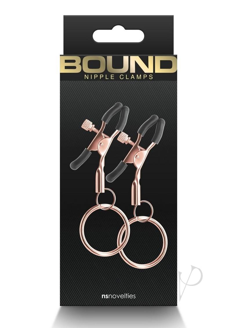 Bound Nipple Clamps C2 - Metal/Rose Gold