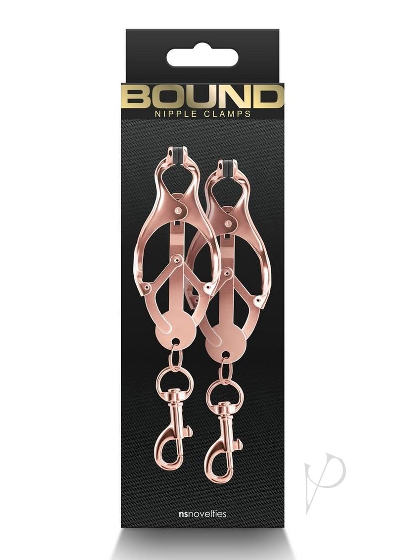 Bound Nipple Clamps C3 - Metal/Rose Gold